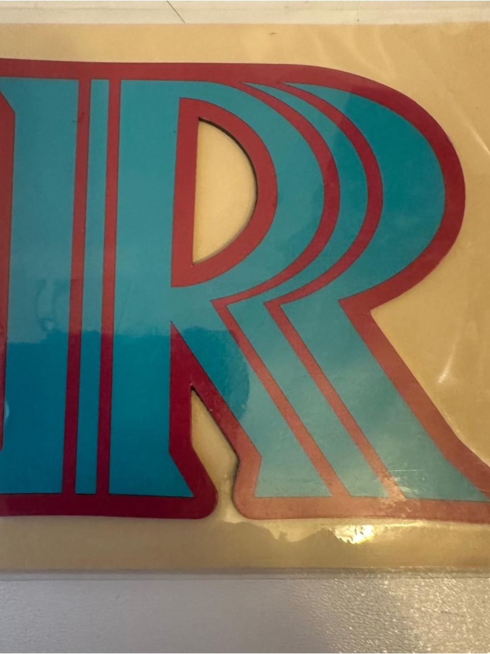 Old Navy Supply Co. Strong Magnet Letter R Measuring Tape Ruler Design BIG